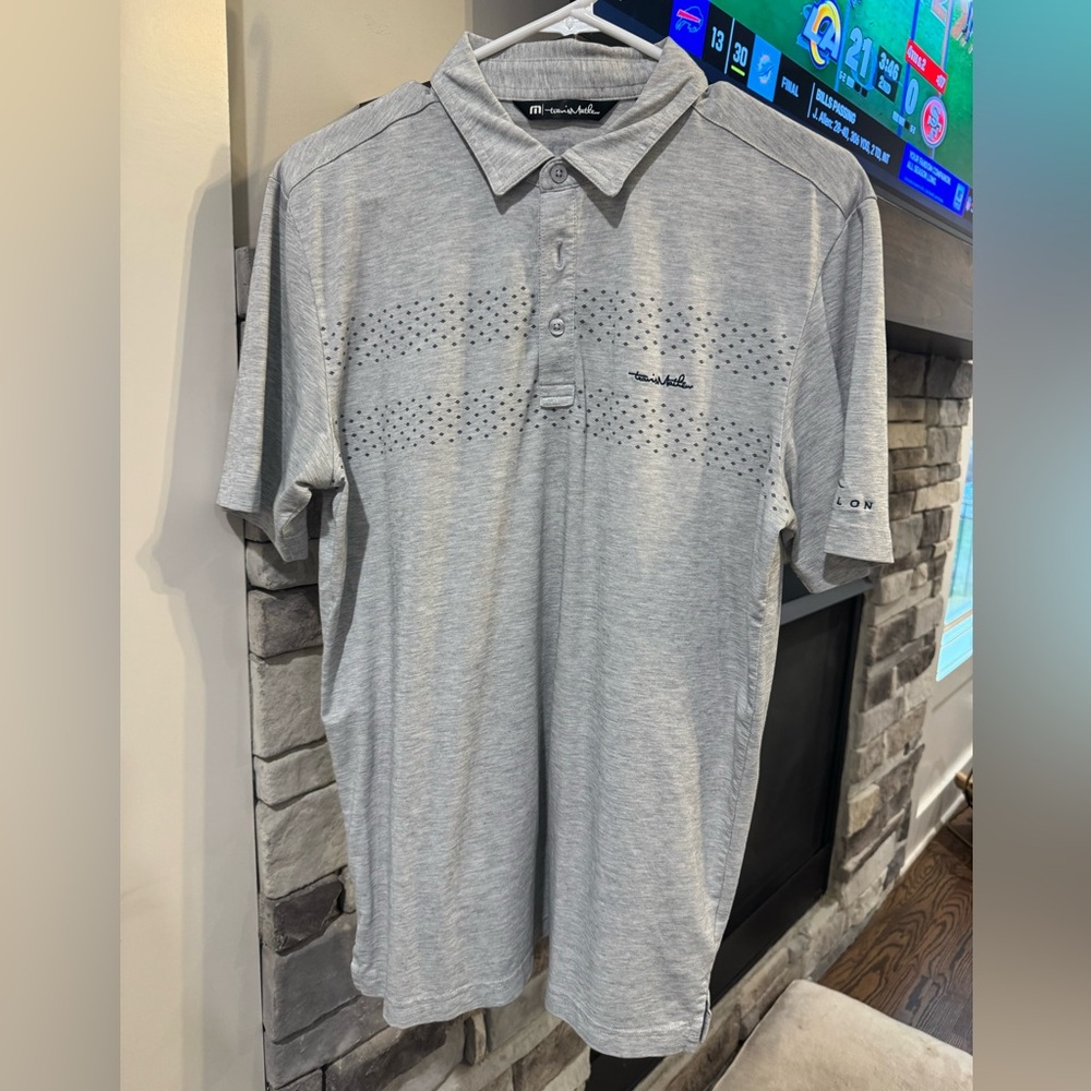 Travis Mathew Gray golf polo
